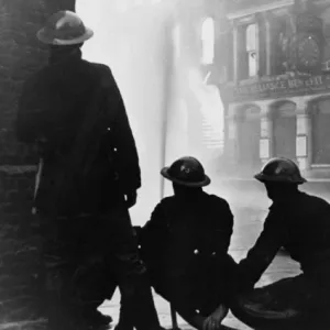 Blitz in the City of London - Queen Victoria Street, WW2