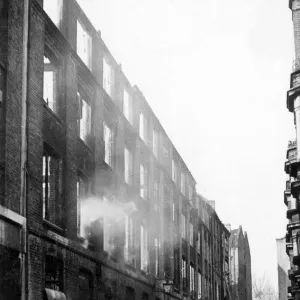 Blitz in London -- Britannia Row, Islington, WW2