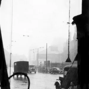 Blitz in London -- Kings Cross Road, WW2