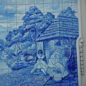 Blue Tiles, Avenida Arriaga, Funchal, Madeira