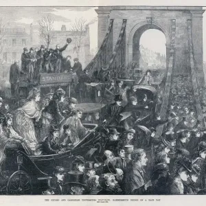 Hammersmith Bridge Print of the Boat Race Hammersmith Bridge Print of the Boat Race