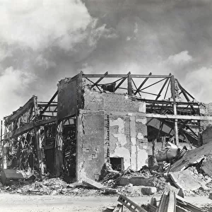Bombed Buildings at the End of World War 2 at the Headqu?