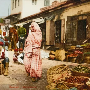 Bosnian Market Scene - Sarajevo