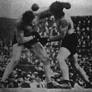 Boxing match, McCarthy v Palzer, Vernon, USA