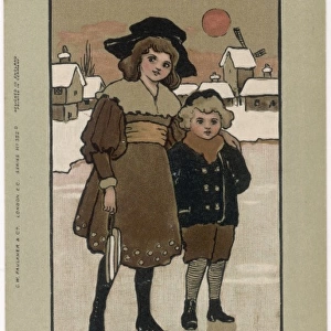 Boy and Girl on Ice