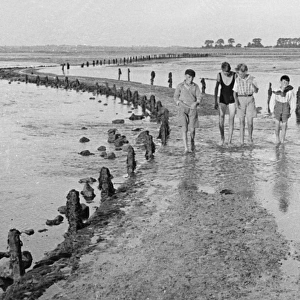 Boys Club, boys at the beach, 1933