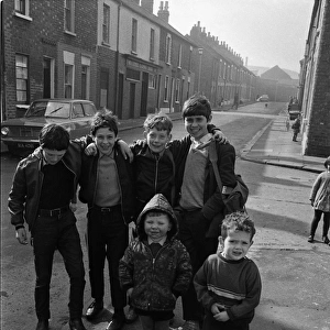 Boys on a street, Belfast, Northern Ireland