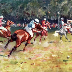 Breaking Up a Rush - Polo by Gilbert Holiday