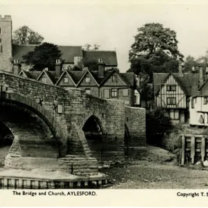 The Bridge & Church, Aylesford, Kent