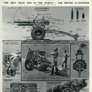 British 25-pounder field gun by G. H. Davis