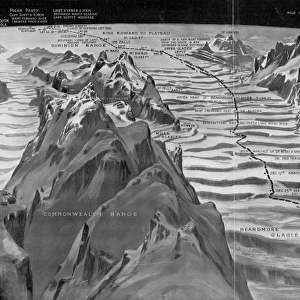 British Antarctic Expedition Route over the Beardmore Glacie