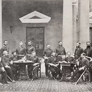 British army India, officers the 106th Regiment, 1860 s