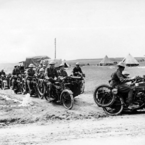British motor machine gun battery, Western Front, WW1