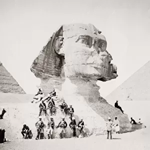 British soldiers at the Sphinx Egypt