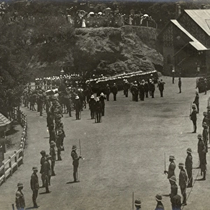British troops on parade, Simla, Himachal Pradesh, India