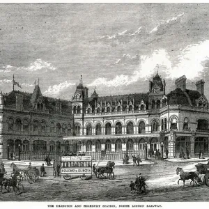 1873 Islington and Highbury Station Print