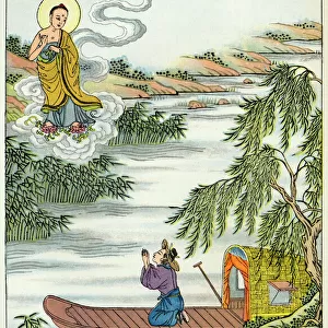 Buddhas Crosses Ganges