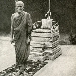 Buddhist priest of Cambodia, South East Asia