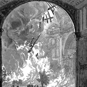 The Burning of the Alexandra Palace, 1873