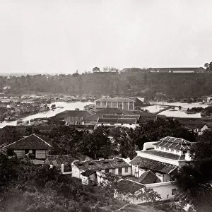 c. 1870 Singapore - view from Pear Hill