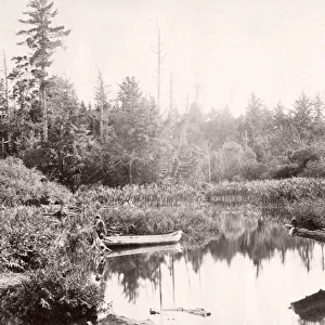 c. 1880s dugout canoe, Canada lake