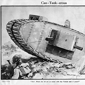 Can-Tankerous by Bruce Bairnsfather, WW1 cartoon