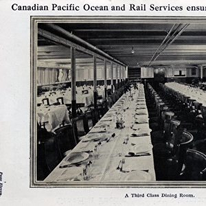 Canadian Pacific Third Class Dining Room