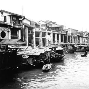 The canal from Shameen Island, Canton
