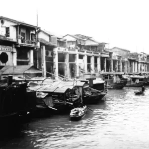 The canal from Shameen Island, Canton