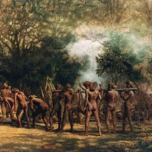 A Cannibal Feast, Charles E Gordon Frazer