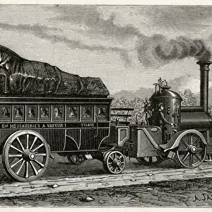 Carriage steam-powered road vehicle