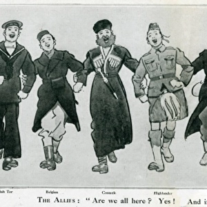 Cartoon, The Allies, WW1