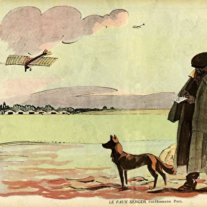 Cartoon, The false shepherd, WW1