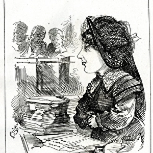 Cartoon, Georgina Weldon, classical singer
