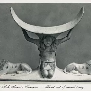 Carved Ivory Head Rest - Treasures of Tutankhamuns Tomb