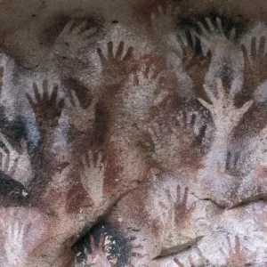 Cave of the Hands. ARGENTINA. SANTA CRUZ. Detail