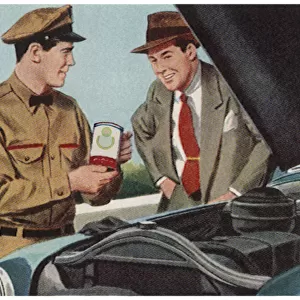 Changing Motor Oil Date: 1950