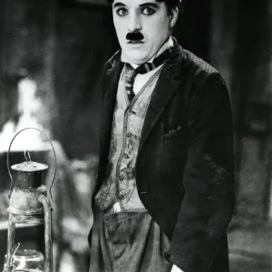 Charlie Chaplin as the little tramp