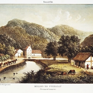 Chile (1854). Concepci󮮠Molino de Puchacay