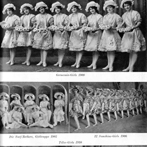 Chorus lines seen at the Wintergarten Theatre, Berlin 1900-1939 - the Germania Girls