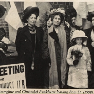 Christabel Pankhurst Bow Street 1908