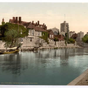 Church, palace and college, Maidstone, England
