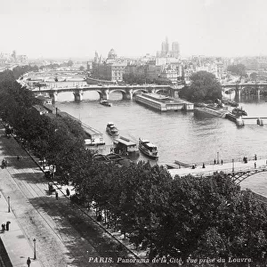 City of Paris up the River Seine, taken from the Louvre