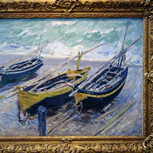 Claude Monet (1840-1926). Three Fishing Boats, 1886
