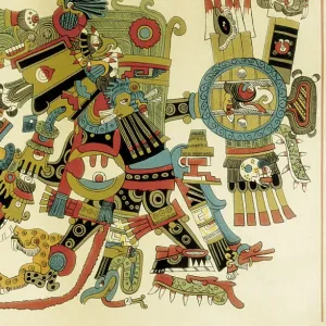 Codex Borgia. Ritual and divinatory mesoamerican