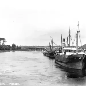 Coleraine Harbour Print - Early 20th Century View Coleraine Harbour Print - Early 20th Century View