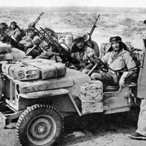Colonel David Stirling with SAS Patrol Desert Print 1944
