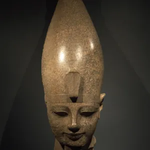 Colossal head of pharaoh Amenhotep III (Amenophis or Akhenat