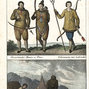 Costumes of the people of Greenland, eskimo