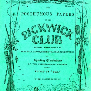 Cover design, The Pickwick Papers by Charles Dickens